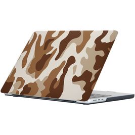 Mobigear Design MacBook Air 15 Zoll (2023-2025) Hardcase Hülle MacBook Case - Desert Camauflage - Model A2941 / A3114 / A3241