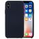 Mobigear Rubber Touch iPhone XS Silikon Hülle Backcover - Dunkelblau