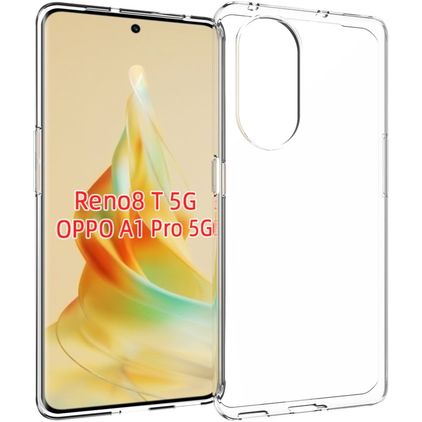 Mobigear Basics Durchsichtig OPPO Reno 8T 5G Hülle Flexibles TPU Backcover - Transparent