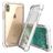 Mobigear Crystal iPhone X Hülle Hardcase Backcover - Weiß / Transparent