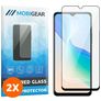 Mobigear Premium Vivo Y76 Panzerglas Gehärtetes Glas Displayschutz - Hüllenfreundlich - Schwarz (2er Pack)