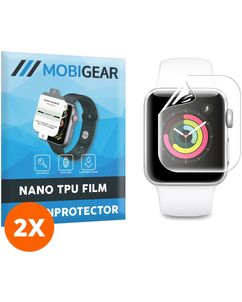Mobigear Apple Watch - 38 mm Hydrogel-TPU Displayschutz - Hüllenfreundlich (2er Pack)