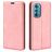 Mobigear Retro Slim Motorola Edge 30 Hülle Klapphülle Geldbörse - Pink