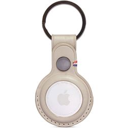 Decoded Detachable Apple AirTag Hülle Echtes Leder Schlüsselanhänger - Tan
