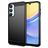 Mobigear Brushed Slim Samsung Galaxy A16 Hülle Flexibles TPU Backcover - Schwarz