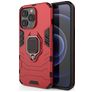 Mobigear Armor Ring iPhone 13 Pro Hülle Hardcase Backcover Stoßfest mit Ringhalter - Rot