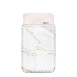 MIO Kartenetui - 3 Karten - MagSafe Kompatibel - White Marble