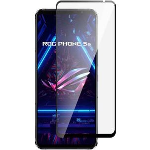 Mobigear Premium ASUS ROG Phone 5s Panzerglas Gehärtetes Glas Displayschutz - Hüllenfreundlich - Schwarz