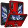 Mobigear Armor Ring Samsung Galaxy Z Fold 4 Hülle Hardcase Backcover Stoßfest mit Ringhalter - Rot