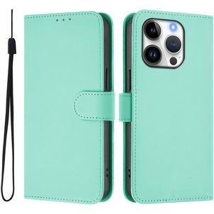 Mobigear Urban Wallet iPhone 16 Pro Hülle Klapphülle Geldbörse - Grün