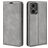 Mobigear Retro Slim Motorola Moto G85 Hülle Klapphülle Geldbörse - Grau