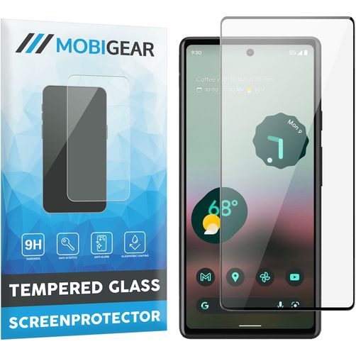 Mobigear Premium Google Pixel 7a Panzerglas Gehärtetes Glas Displayschutz - Hüllenfreundlich - Schwarz