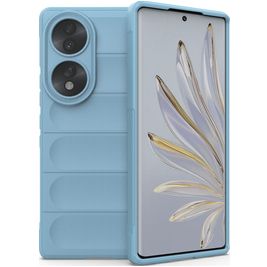 Mobigear Bumpy HONOR 70 Hülle Flexibles TPU Backcover - Blau