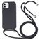 Mobigear Lanyard iPhone 16 Silikon Handykette - Schwarz