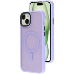 Mobiparts Hardcover iPhone 15 Plus MagSafe Hardcase Backcover - Satin Lila