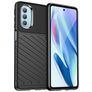 Mobigear Groove Motorola Moto G51 5G Hülle Flexibles TPU Backcover - Schwarz