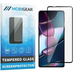 Mobigear Premium Motorola Edge X30 Panzerglas Gehärtetes Glas Displayschutz - Hüllenfreundlich - Schwarz