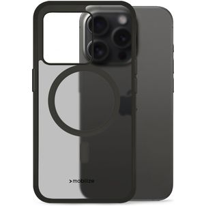 Mobilize Hybrid iPhone 15 Pro MagSafe Hülle Hardcase Backcover Stoßfest - Schwarz