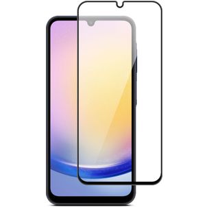 Mobigear Premium Samsung Galaxy A25 Panzerglas Gehärtetes Glas Displayschutz - Hüllenfreundlich - Schwarz
