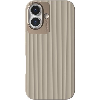 Nudient Bold iPhone 16 MagSafe Hülle Hardcase Backcover - Linen Beige
