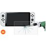 Mobigear Nintendo Switch OLED Panzerglas Gehärtetes Glas Displayschutz - Hüllenfreundlich (3er Pack)