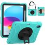 Mobigear SureGrip iPad 11 (2025) Hülle Kunststoff,Silikon Backcover + Stifthalter + Schulterträger + Ständer - Türkis