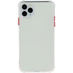 Mobigear Cushion iPhone 12 Pro Max Hülle Flexibles TPU Backcover Stoßfest - Weiß