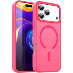 Mobigear Shockproof iPhone 17 Pro Max MagSafe Hülle Hardcase Backcover - Rose Red