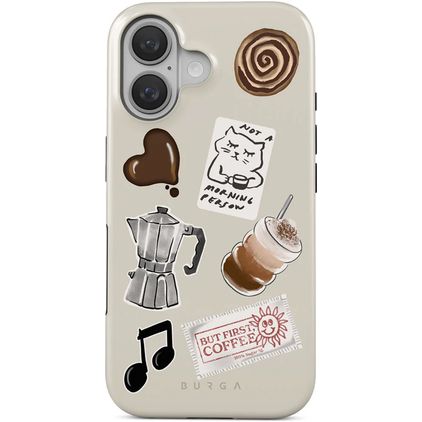 Burga Tough iPhone 16 MagSafe Hülle Hardcase Backcover Stoßfest - Oat Milk Please