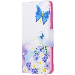 Mobigear Design Huawei P40 Klapphülle Portemonnaie - Blumen