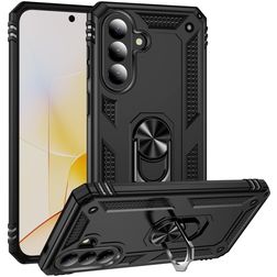 Mobigear Armor ring Samsung Galaxy A57 Hülle Hardcase Backcover Stoßfest mit Ringhalter - Schwarz