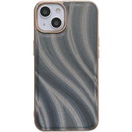 Mobigear Wavy iPhone 14 Plus Hülle Hardcase Backcover - Silber