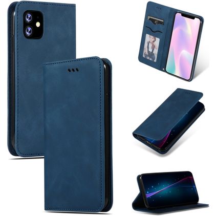 Mobigear Retro Slim iPhone 11 Klapphülle - Blau
