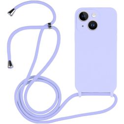 Mobigear Lanyard iPhone 14 Plus Silikon Handykette - Lila