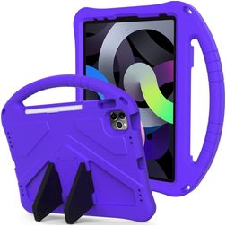 Mobigear AeroArmor iPad 11 (2025) Tablet Hülle für Kinder mit Tragegriff + Stifthalter - Lila