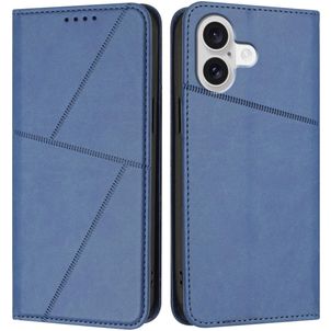 Mobigear Frosted Flip iPhone 17 Hülle Klapphülle Geldbörse - Blau