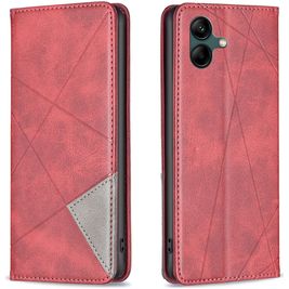 Mobigear Rhombus slim Samsung Galaxy A05 Hülle Klapphülle - Rot