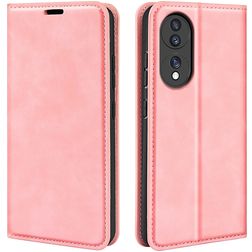 Mobigear Retro Slim HONOR 70 Hülle Klapphülle Geldbörse - Pink