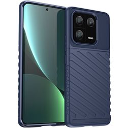 Mobigear Groove Xiaomi 13 Pro Hülle Flexibles TPU Backcover - Blau