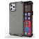 Mobigear Honeycomb iPhone 13 Mini Hülle Hardcase Backcover Stoßfest - Schwarz