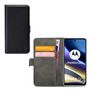 Mobilize Classic Gelly Wallet Motorola Moto G51 5G Klapphülle Portemonnaie - Schwarz