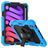Mobigear SureGrip Xtreme iPad Mini 6 (2021) Hülle Kunststoff,Silikon Backcover + Stifthalter + Schulterträger + Ständer - Schwarz / Blau