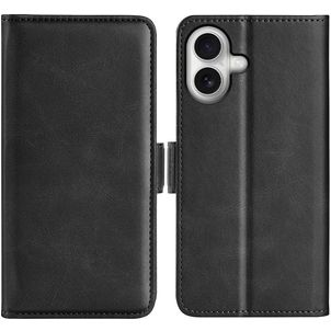 Mobigear Slim Magnet iPhone 17 Hülle Klapphülle Geldbörse - Schwarz