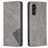 Mobigear Rhombus Slim Samsung Galaxy A56 Hülle Klapphülle - Grau