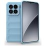 Mobigear Bumpy Xiaomi 15 Hülle Flexibles TPU Backcover - Blau