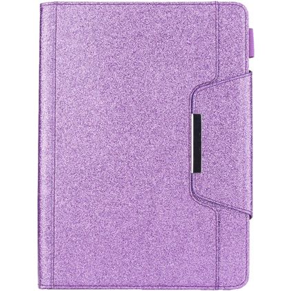 Mobigear Luxury iPad 7 (2019) Hülle Klapphülle + Stifthalter - Lila