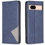 Mobigear Rhombus Slim Google Pixel 8a Hülle Klapphülle - Blau