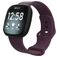 Mobigear Sport Dual Silikon Fitbit Sense Armband Drückerschließe - Lila