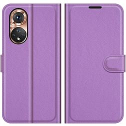 Mobigear Classic HONOR 50 Hülle Klapphülle Geldbörse - Lila