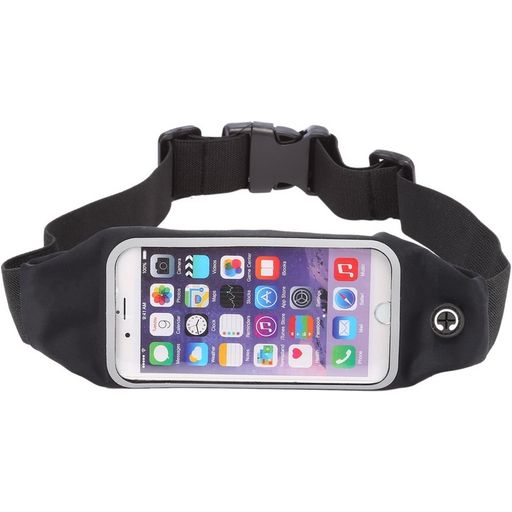 Mobigear Belt Handyhalterung Joggen iPhone 6s Sporthülle Neopren Gürtel - Schwarz